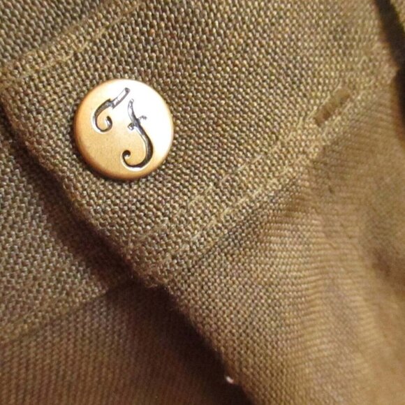 Vintage 1970's Boys 12 24x26 Slim Fit Trousers Brown Slinky Rayon Blend Mod USA - Picture 8 of 9